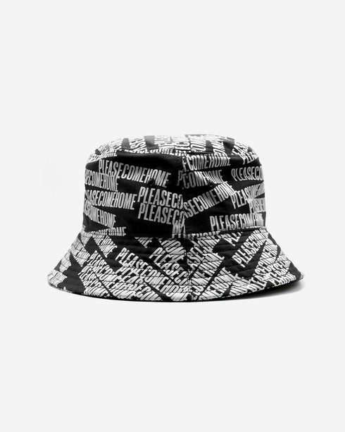 Scatter Logo Bucket Hat Black